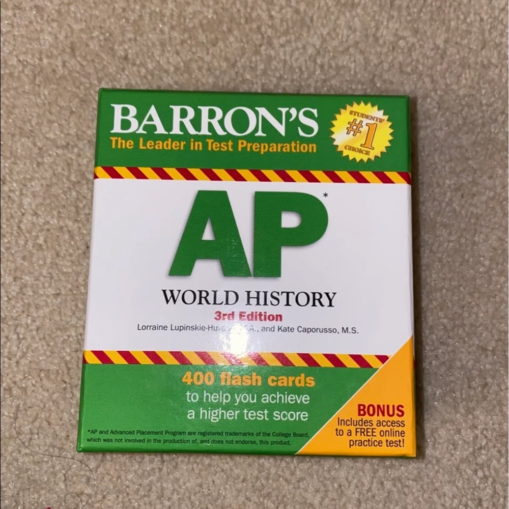Barron’s AP World History Flash Cards